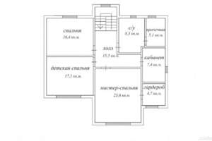 Дом 231м², 2-этажный, участок 8 сот.