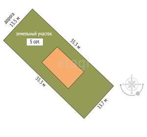 Дом 150м², 2-этажный, участок 5 сот.  