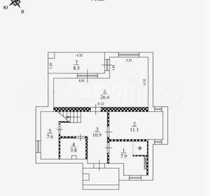 Дом 174м², 2-этажный, участок 14 сот.  