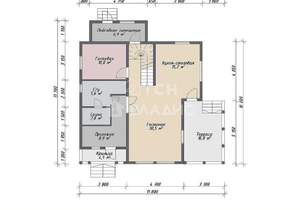 Дом 172м², 2-этажный, участок 6 сот.  