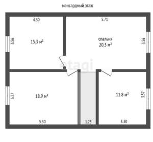 Дом 157м², 2-этажный, участок 6 сот.  