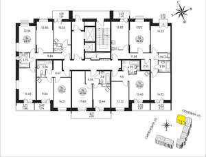2-к квартира, вторичка, 60м2, 15/17 этаж
