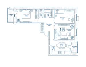 3-к квартира, вторичка, 80м2, 6/7 этаж