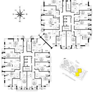 2-к квартира, вторичка, 58м2, 10/17 этаж