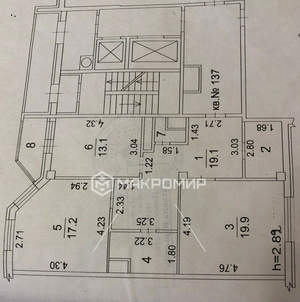 2-к квартира, вторичка, 80м2, 13/16 этаж