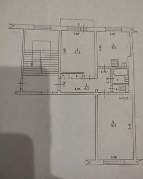 2-к квартира, вторичка, 48м2, 4/5 этаж