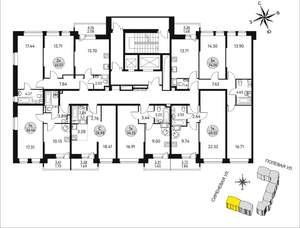 Студия квартира, вторичка, 21м2, 9/17 этаж