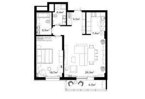 2-к квартира, сданный дом, 81м2, 13/20 этаж