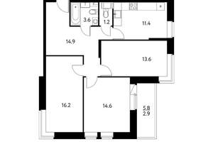 3-к квартира, вторичка, 78м2, 9/17 этаж