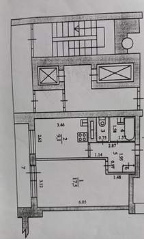 1-к квартира, вторичка, 35м2, 13/14 этаж