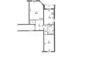 2-к квартира, вторичка, 60м2, 9/14 этаж