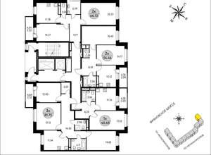 2-к квартира, вторичка, 60м2, 11/17 этаж